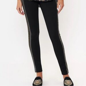 Carmen Marc Valvo Studded  black Leggings Size Medium